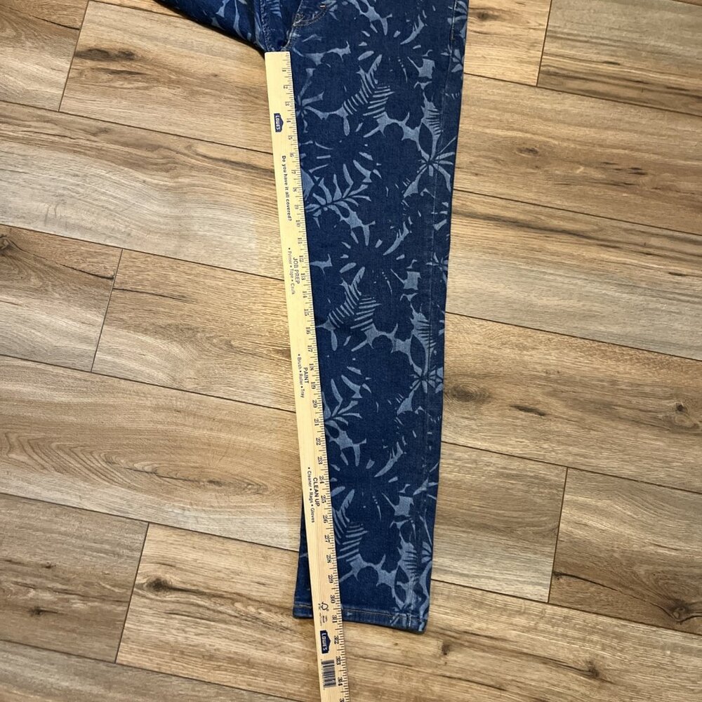 Men's Levis 511 Slim Fit Stretch Denim Jeans SZ 32x32 Blue Hawaiian Floral - Picture 5 of 12